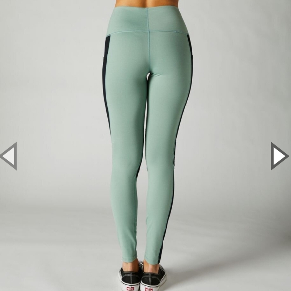 NWT Fox Racing Edison Moto Leggings 27" Sz M Sage - Picture 4 of 16